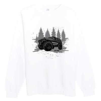 Vintage Off Roading Premium Crewneck Sweatshirt