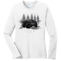 Vintage Off Roading Ladies Long Sleeve Shirt