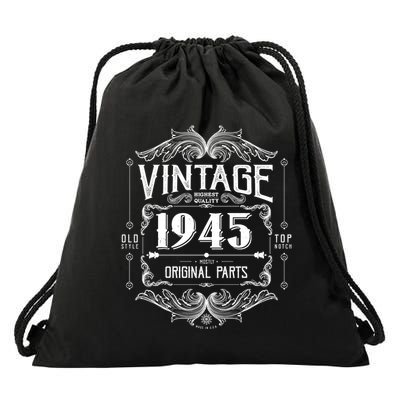 Vintage Old Style Top Notch Mostly Original Parts Whiskey Label 1945 80 Drawstring Bag