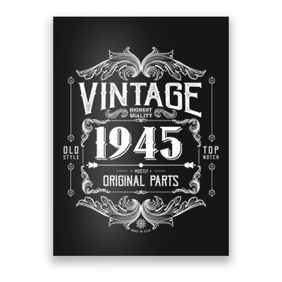 Vintage Old Style Top Notch Mostly Original Parts Whiskey Label 1945 80 Poster