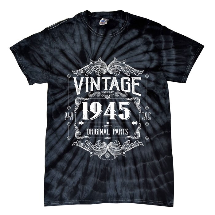 Vintage Old Style Top Notch Mostly Original Parts Whiskey Label 1945 80 Tie-Dye T-Shirt