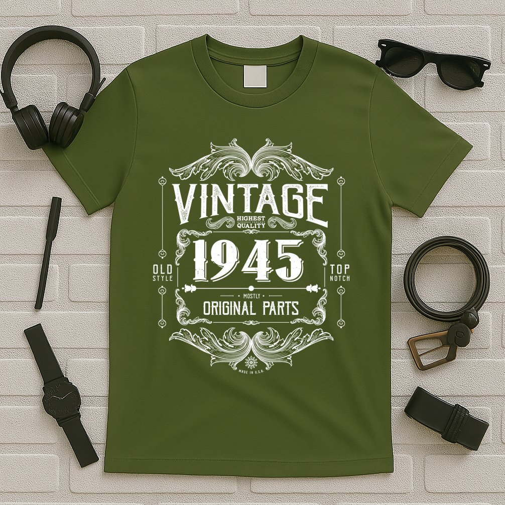 Vintage Old Style Top Notch Mostly Original Parts Whiskey Label 1945 80 T-Shirt