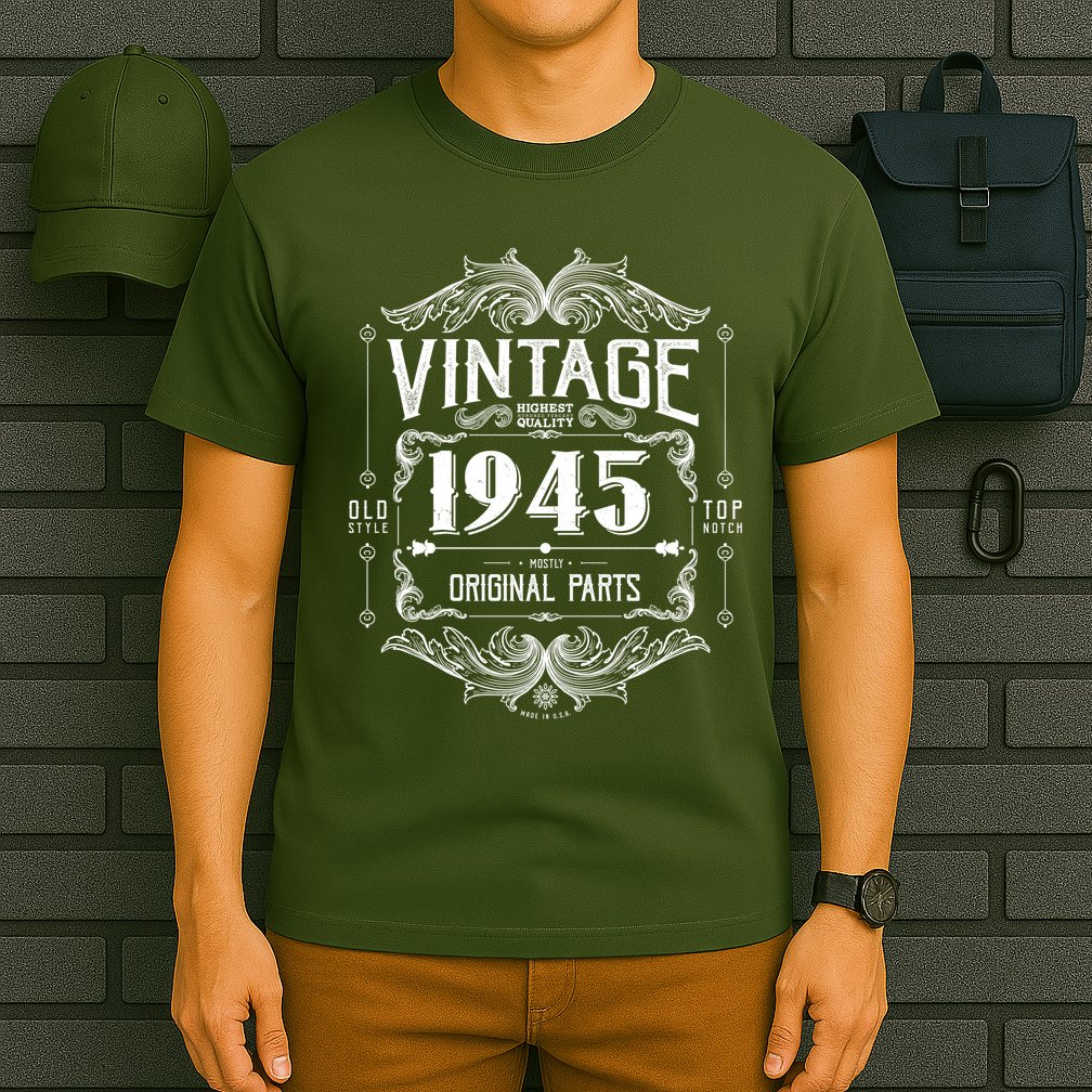 Vintage Old Style Top Notch Mostly Original Parts Whiskey Label 1945 80 T-Shirt