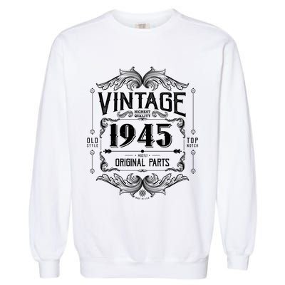 Vintage Old Style Top Notch Mostly Original Parts Whiskey Label 1945 80 Garment-Dyed Sweatshirt