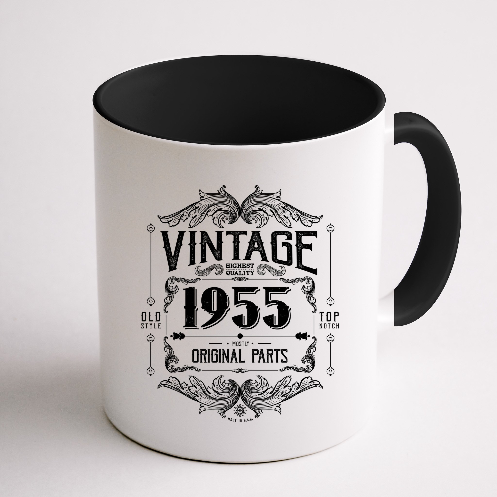Vintage Old Style Top Notch Mostly Original Parts Whiskey Label 1955 70 Mug