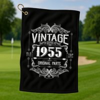 Vintage Old Style Top Notch Mostly Original Parts Whiskey Label 1955 70 Golf Towel
