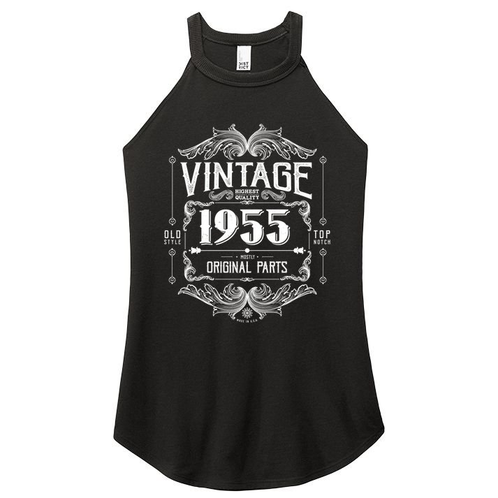 Vintage Old Style Top Notch Mostly Original Parts Whiskey Label 1955 70 Women's Perfect Tri Rocker Tank