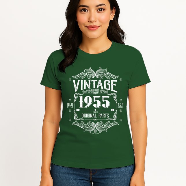 Vintage Old Style Top Notch Mostly Original Parts Whiskey Label 1955 70 Womens T-Shirt