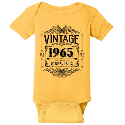 Vintage Old Style Top Notch Mostly Original Parts Whiskey Label 1965 60 Baby Bodysuit