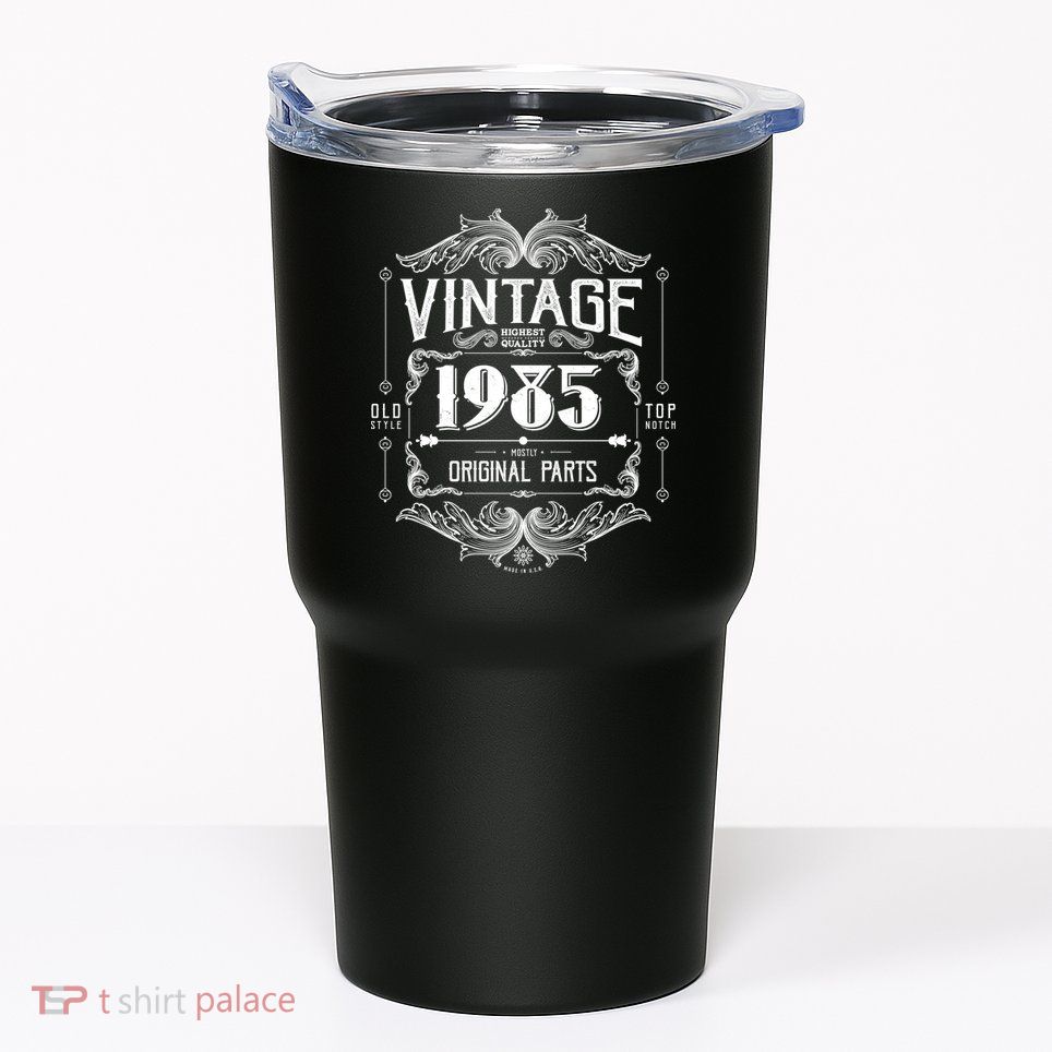 Vintage Old Style Top Notch Mostly Original Parts Whiskey Label 1985 40 Tumbler