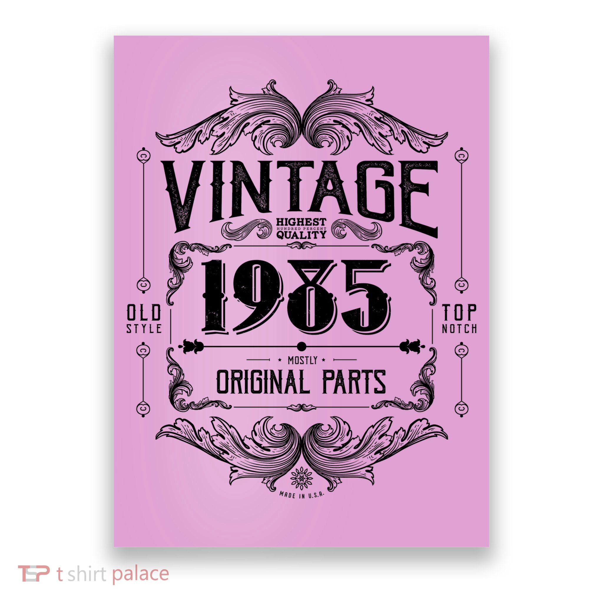 Vintage Old Style Top Notch Mostly Original Parts Whiskey Label 1985 40 Poster