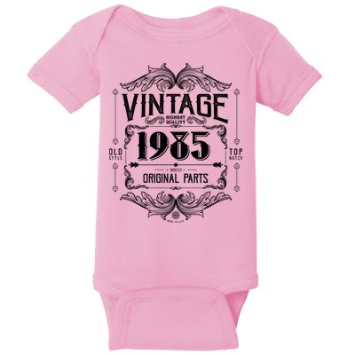 Vintage Old Style Top Notch Mostly Original Parts Whiskey Label 1985 40 Baby Bodysuit