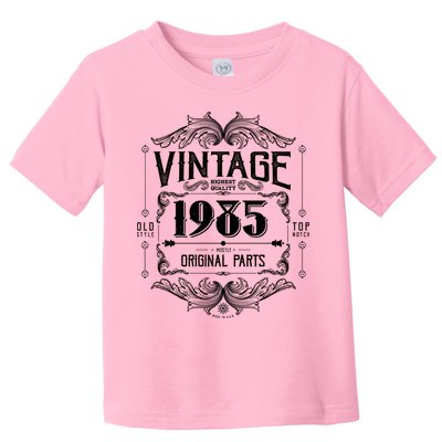 Vintage Old Style Top Notch Mostly Original Parts Whiskey Label 1985 40 Toddler T-Shirt
