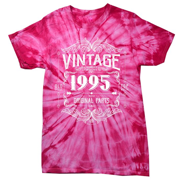 Vintage Old Style Top Notch Mostly Original Parts Whiskey Label 1995 30 Tie-Dye T-Shirt