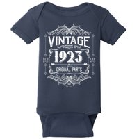 Vintage Old Style Top Notch Mostly Original Parts Whiskey Label 1923 100 Baby Bodysuit