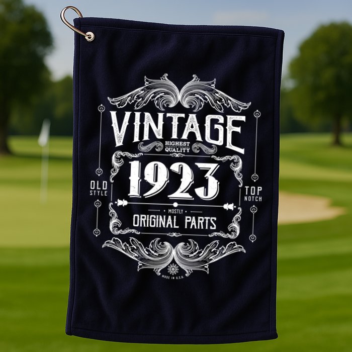 Vintage Old Style Top Notch Mostly Original Parts Whiskey Label 1923 100 Golf Towel