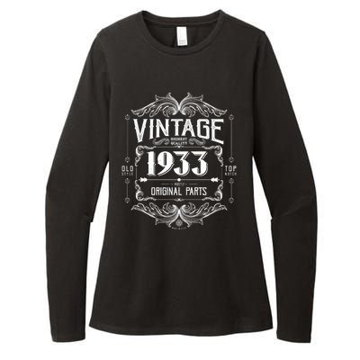 Vintage Old Style Top Notch Mostly Original Parts Whiskey Label 1933 90 Womens CVC Long Sleeve Shirt