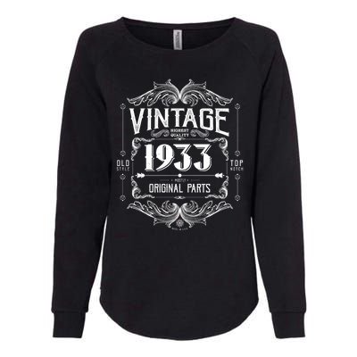 Vintage Old Style Top Notch Mostly Original Parts Whiskey Label 1933 90 Womens California Wash Sweatshirt