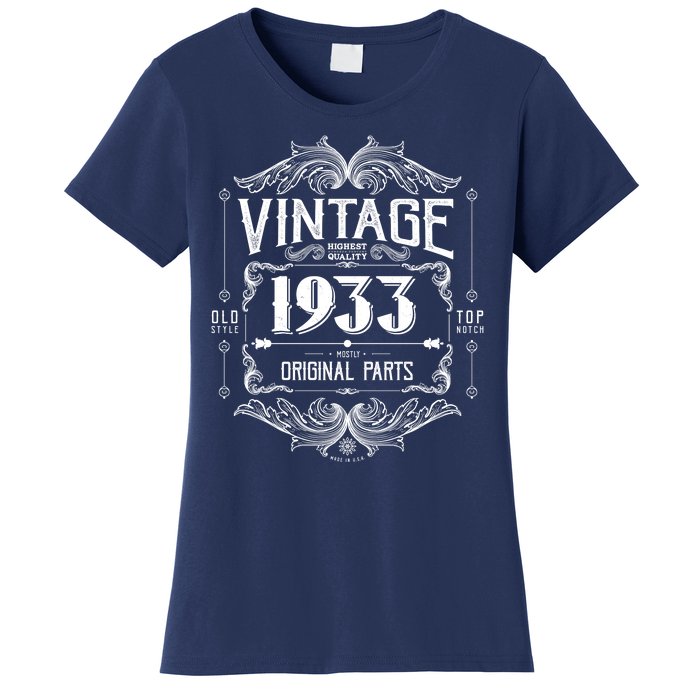 Vintage Old Style Top Notch Mostly Original Parts Whiskey Label 1933 90 Women's T-Shirt