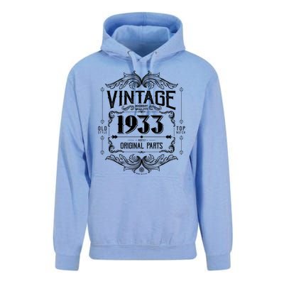 Vintage Old Style Top Notch Mostly Original Parts Whiskey Label 1933 90 Unisex Surf Hoodie