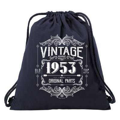 Vintage Old Style Top Notch Mostly Original Parts Whiskey Label 1953 70 Drawstring Bag