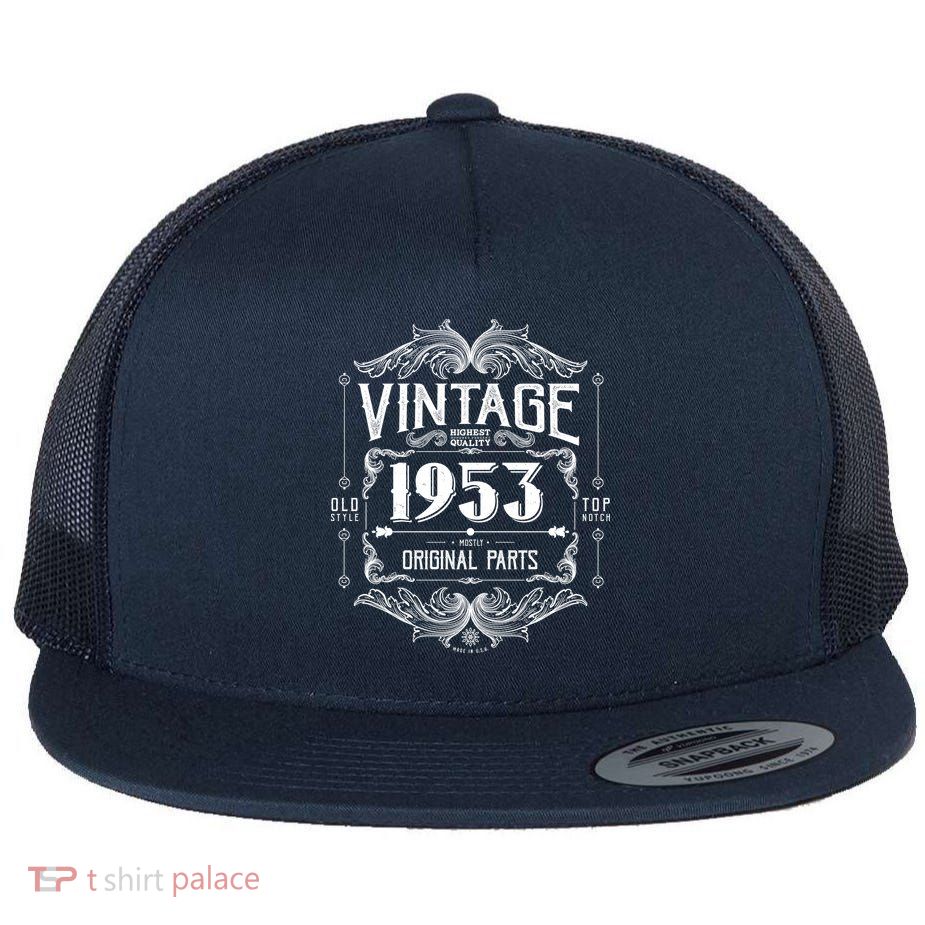 Vintage Old Style Top Notch Mostly Original Parts Whiskey Label 1953 70 Flatbill Hat