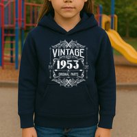 Vintage Old Style Top Notch Mostly Original Parts Whiskey Label 1953 70 Kids Hoodie