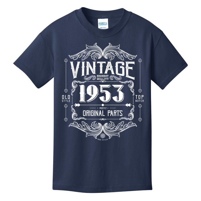 Vintage Old Style Top Notch Mostly Original Parts Whiskey Label 1953 70 Kids T-Shirt