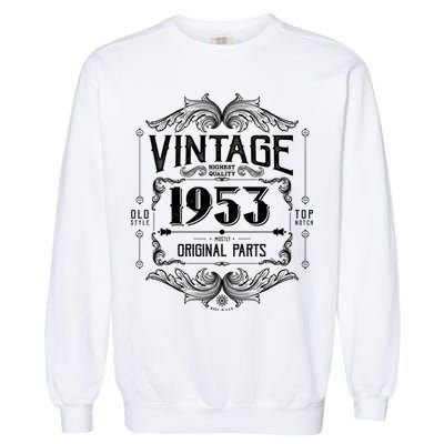 Vintage Old Style Top Notch Mostly Original Parts Whiskey Label 1953 70 Garment-Dyed Sweatshirt