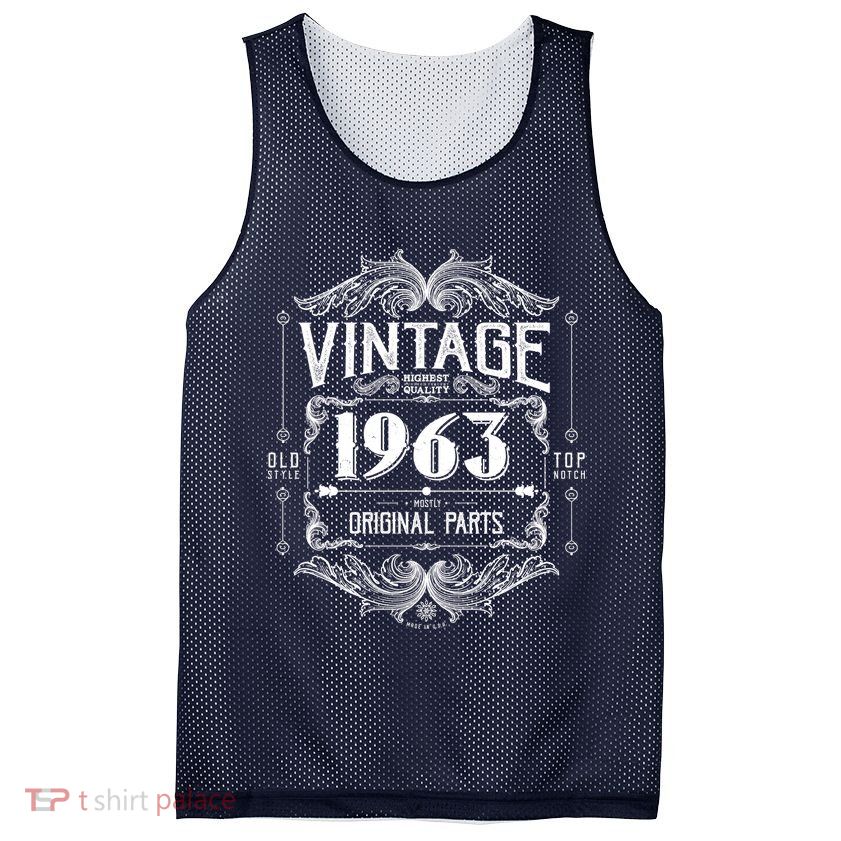 Vintage Old Style Top Notch Mostly Original Parts Whiskey Label 1963 60 Mesh Reversible Basketball Jersey Tank