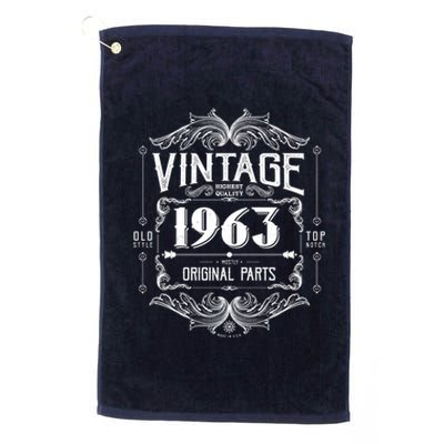 Vintage Old Style Top Notch Mostly Original Parts Whiskey Label 1963 60 Platinum Collection Golf Towel