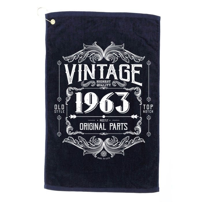 Vintage Old Style Top Notch Mostly Original Parts Whiskey Label 1963 60 Golf Towel