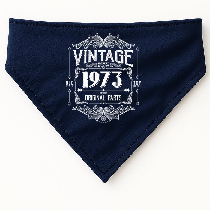 Vintage Old Style Top Notch Mostly Original Parts Whiskey Label 1973 50 USA-Made Doggie Bandana