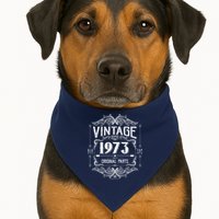 Vintage Old Style Top Notch Mostly Original Parts Whiskey Label 1973 50 USA-Made Doggie Bandana