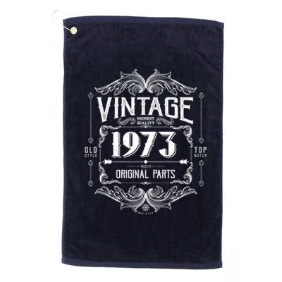 Vintage Old Style Top Notch Mostly Original Parts Whiskey Label 1973 50 Platinum Collection Golf Towel