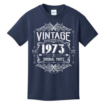 Vintage Old Style Top Notch Mostly Original Parts Whiskey Label 1973 50 Kids T-Shirt
