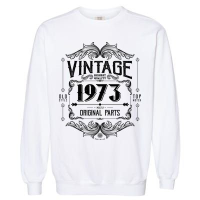 Vintage Old Style Top Notch Mostly Original Parts Whiskey Label 1973 50 Garment-Dyed Sweatshirt