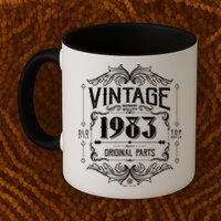 Vintage Old Style Top Notch Mostly Original Parts Whiskey Label 1983 40 Mug