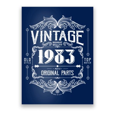 Vintage Old Style Top Notch Mostly Original Parts Whiskey Label 1983 40 Poster