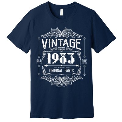 Vintage Old Style Top Notch Mostly Original Parts Whiskey Label 1983 40 Premium T-Shirt