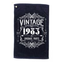 Vintage Old Style Top Notch Mostly Original Parts Whiskey Label 1983 40 Golf Towel