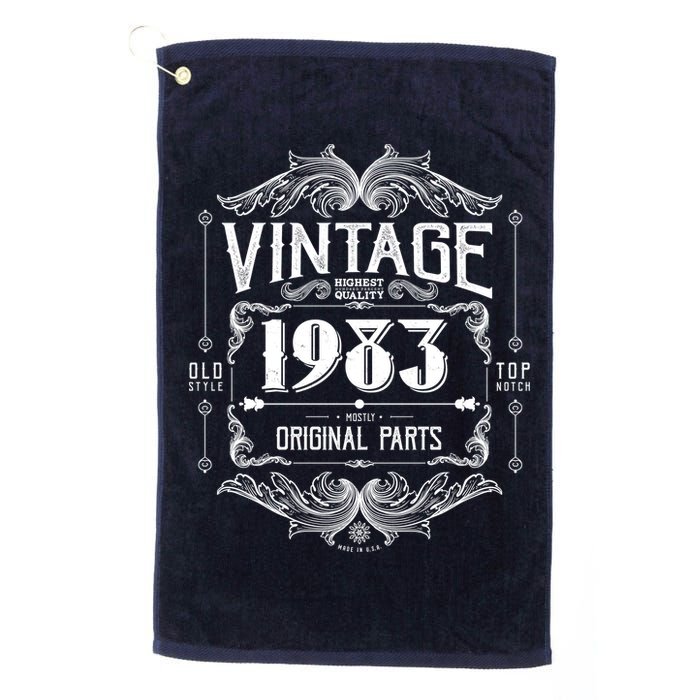 Vintage Old Style Top Notch Mostly Original Parts Whiskey Label 1983 40 Golf Towel