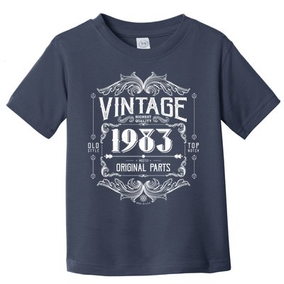 Vintage Old Style Top Notch Mostly Original Parts Whiskey Label 1983 40 Toddler T-Shirt