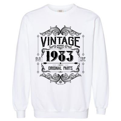 Vintage Old Style Top Notch Mostly Original Parts Whiskey Label 1983 40 Garment-Dyed Sweatshirt