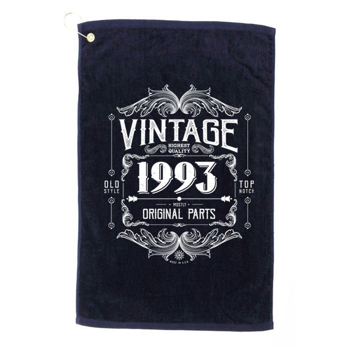 Vintage Old Style Top Notch Mostly Original Parts Whiskey Label 1993 30 Platinum Collection Golf Towel