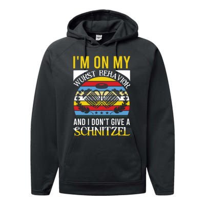 Vintage Oktoberfest Slogan Performance Fleece Hoodie