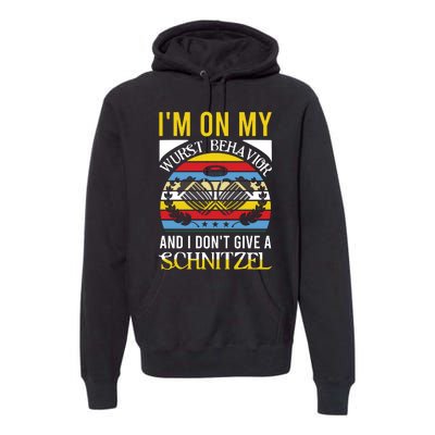 Vintage Oktoberfest Slogan Premium Hoodie