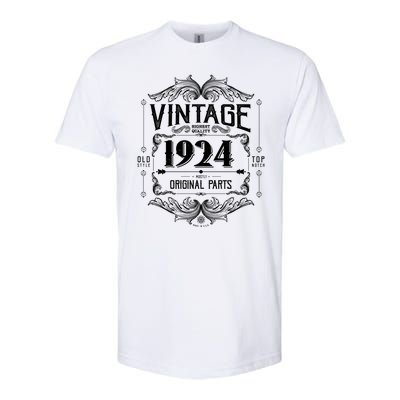 Vintage Old Style Top Notch Mostly Original Parts Whiskey Label 1924 100 Softstyle CVC T-Shirt