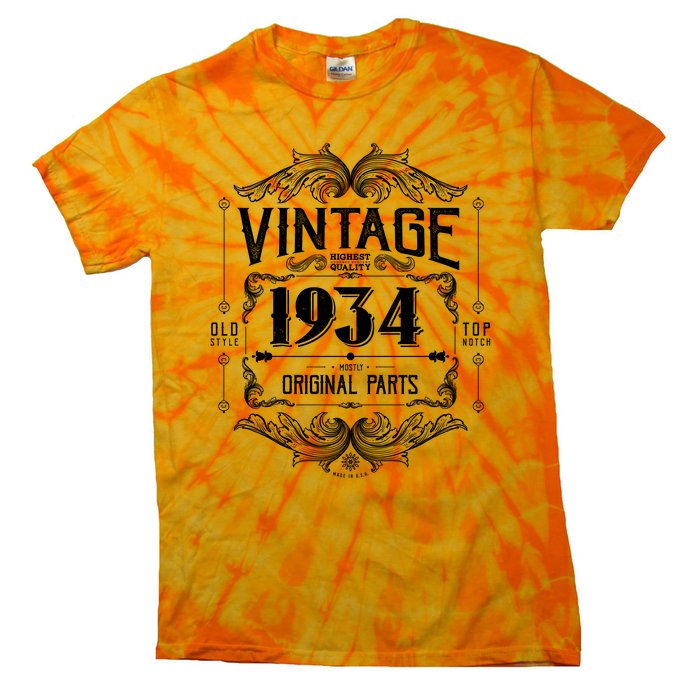 Vintage Old Style Top Notch Mostly Original Parts Whiskey Label 1934 90 Tie-Dye T-Shirt