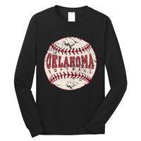 Vintage Oklahoma Softball Ball Long Sleeve Shirt